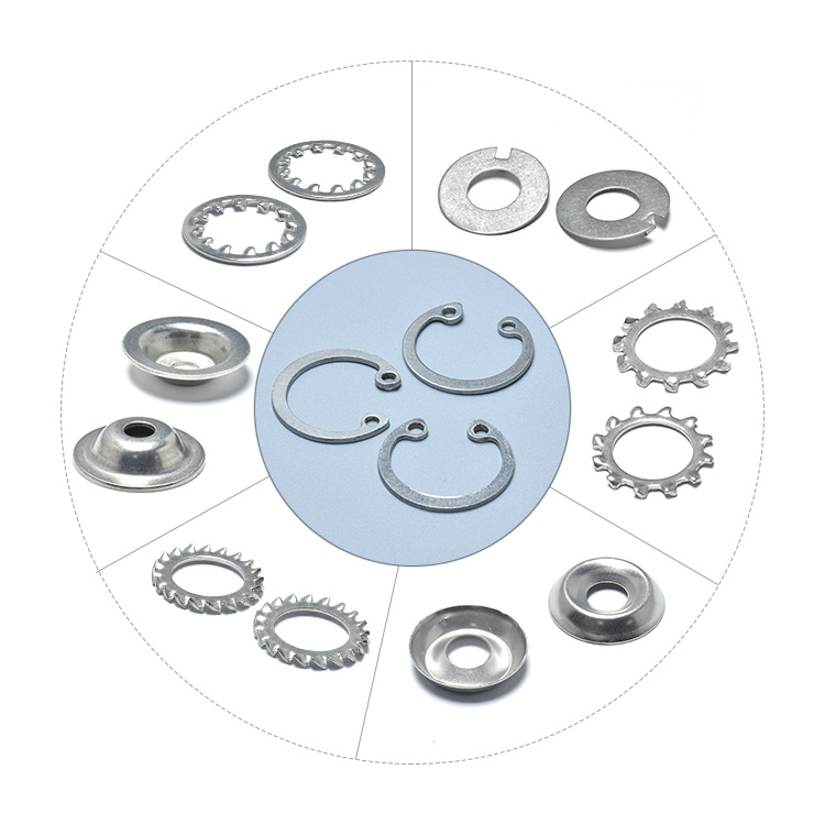 arruela plana arruela de pressão anel retentor de náilon (1)
