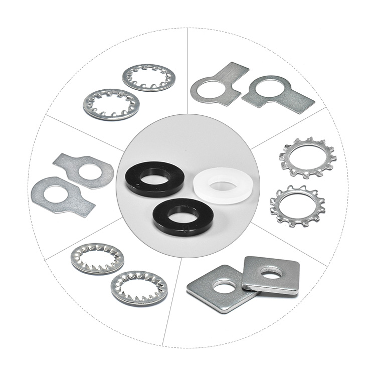 arruela plana arruela de pressão anel retentor de náilon (2)
