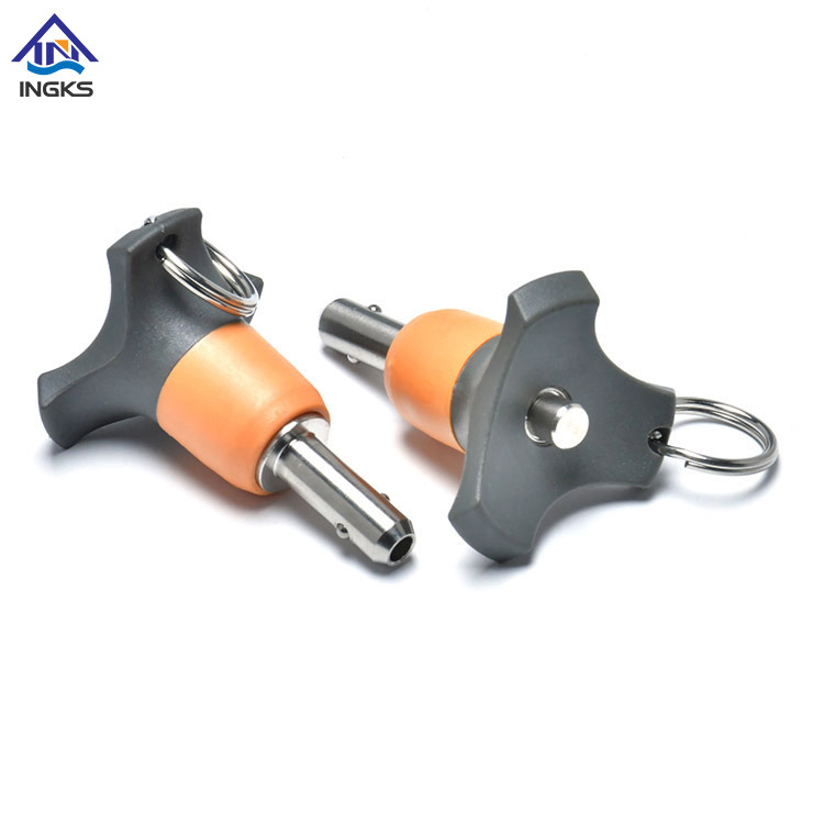 Cabeça de flor com alça de botão de anel Pino de bola de liberação rápida