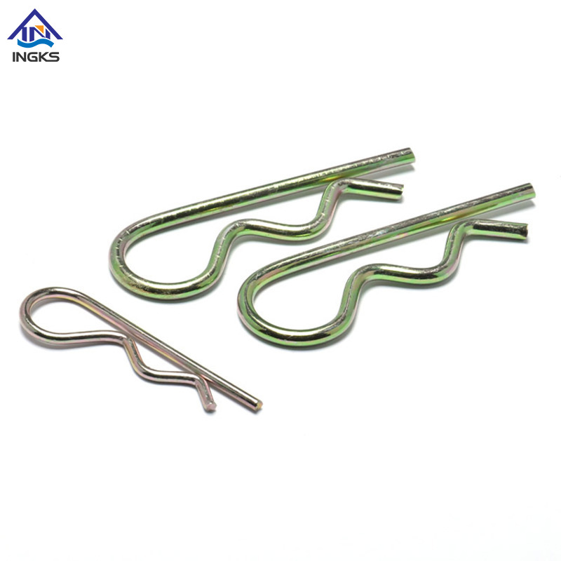 Contrapino de mola de bobina única de aço (tipo R)