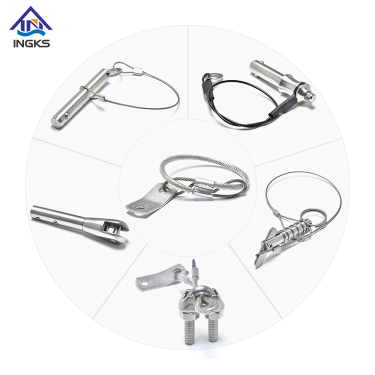 Aço inoxidável galvanizado Inox Snap Wire Lock Pin Safety Linch Lynch Pin