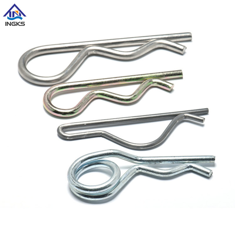 Contrapino de mola de bobina única de aço (tipo R)