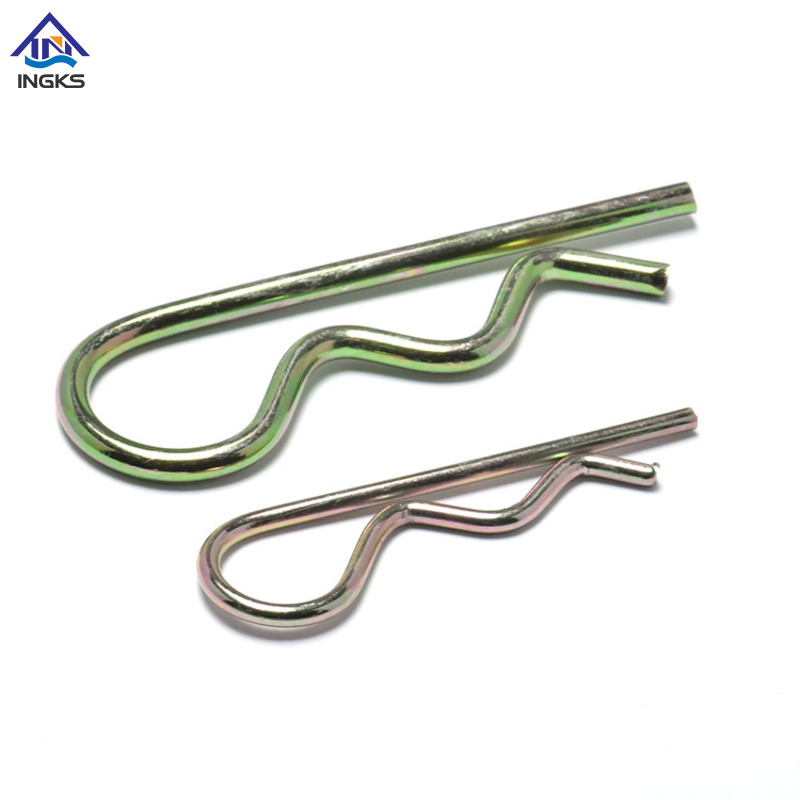 Contrapino de mola de bobina única de aço (tipo R)