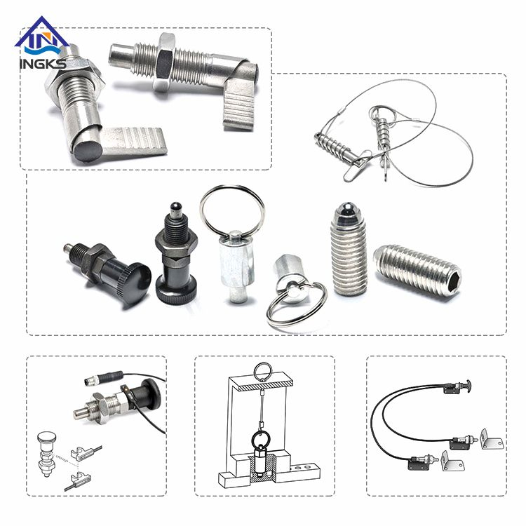  Êmbolo de indexação do botão de tração do punho do aço carbono IKS431 inoxidável T