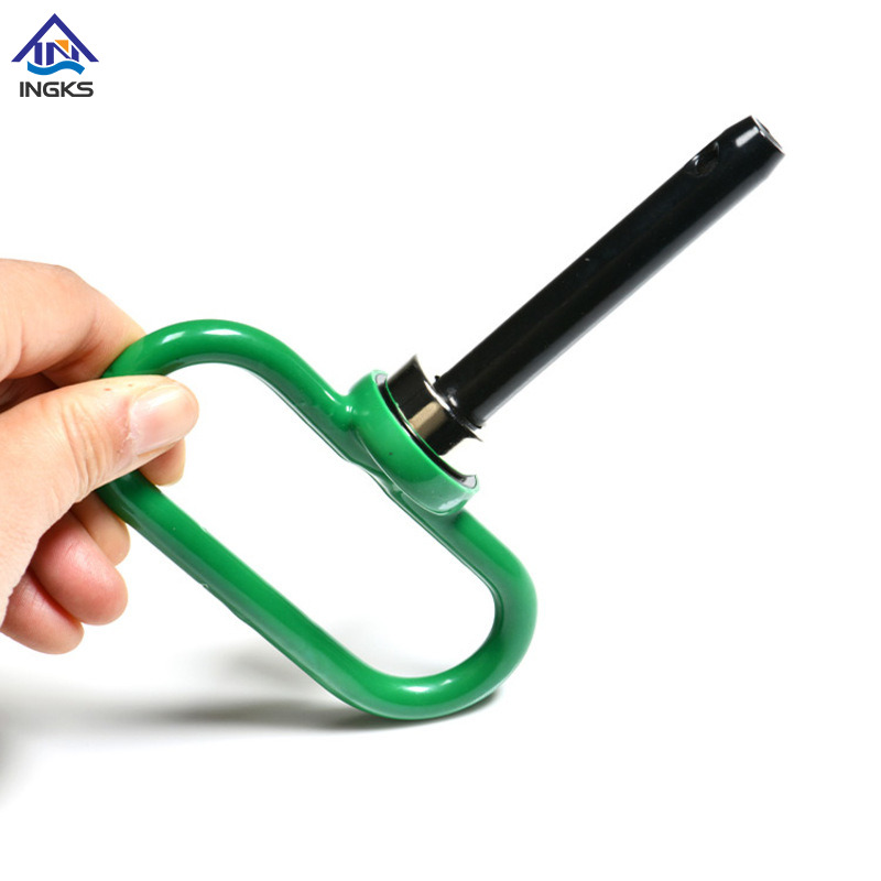 Pino de manilha tipo Q de precisão, alça de liberação fácil com extremidade perfurada