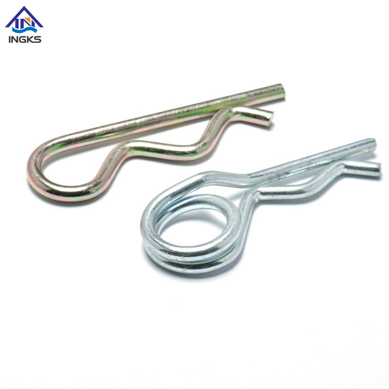 Contrapino de mola de bobina única de aço (tipo R)