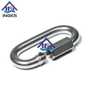 Ligação rápida para equipamento externo com mosquetão de aço inoxidável parafuso Conectores de corrente Oval Ligação rápida com uma porta de parafuso